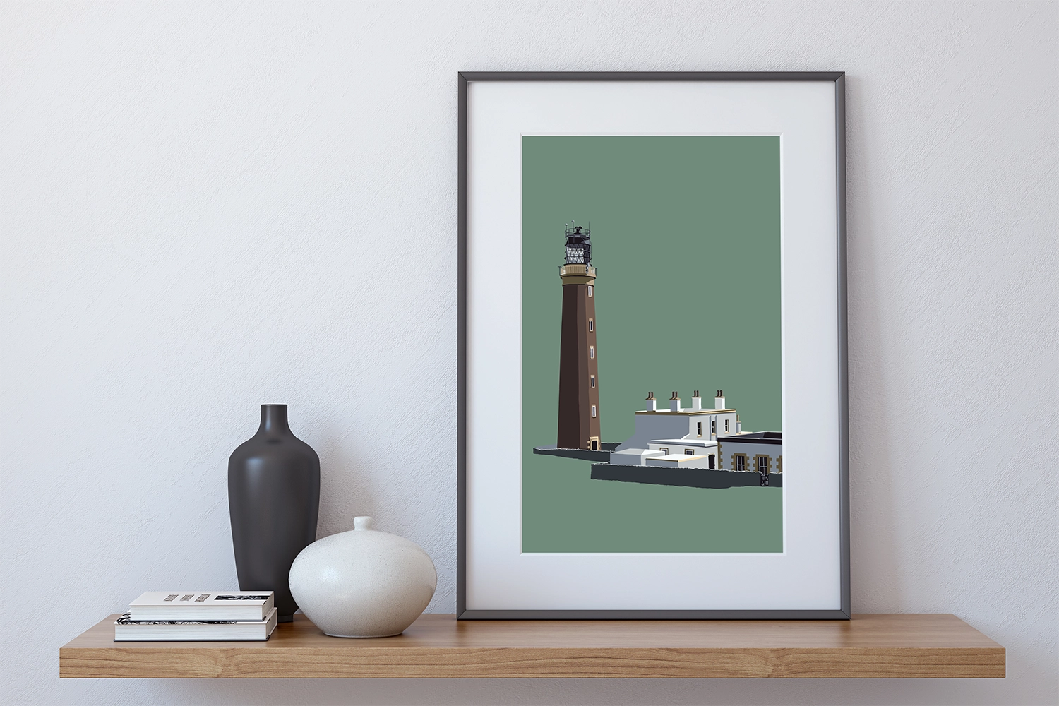 Art print of the Butt of Lewis Lighthouse, Outer Hebrides, by Lynne Maciver