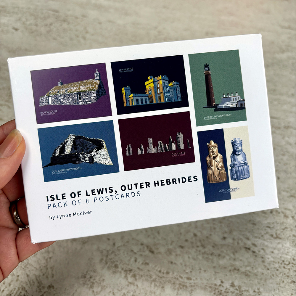 Isle of Lewis Postcard pack box front cover